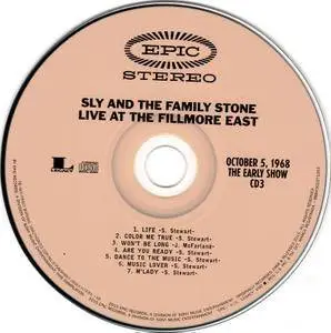 Sly & The Family Stone - Live At The Fillmore East 1968 (2015) [4CD Box Set]