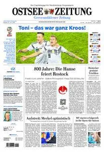 Ostsee Zeitung Grevesmühlener Zeitung - 25. Juni 2018