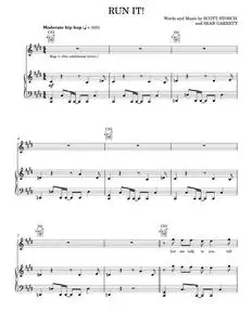 Run It! - Chris Brown, Sean Garrett (Piano-Vocal-Guitar)