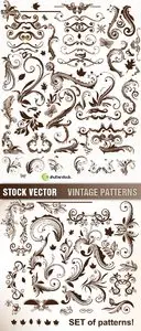 Stock Vector - Vintage Patterns