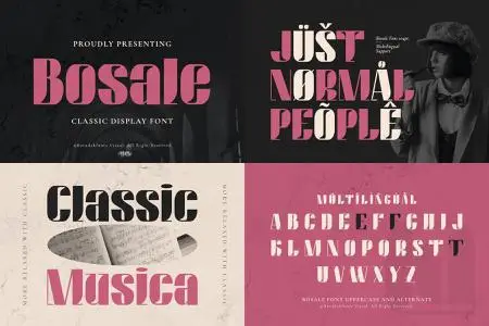 Bosale - Serif Bold Displat Font