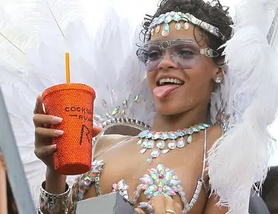 Rihanna at Barbados’ Kadooment Day Parade 2013