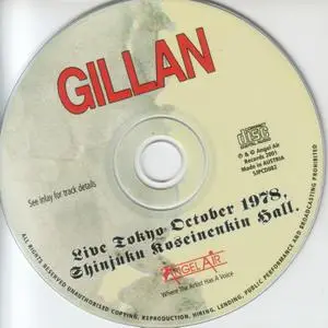 Gillan - Live Tokyo October 1978, Shinjuku Koseinenkin Hall (2001) {Japanese Edition}