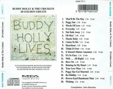 Buddy Holly & The Crickets - 20 Golden Greats (1978) {1989 MCA}