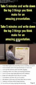 Give an Amazing Five Minute Presentation