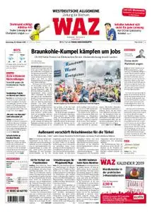 WAZ Westdeutsche Allgemeine Zeitung Bochum-Ost - 25. Oktober 2018