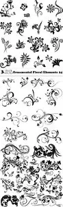 Vectors - Ornamental Floral Elements 24