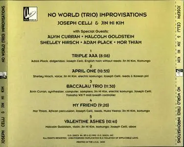 Joseph Celli & Jin Hi Kim - No World (Trio) Improvisations (1992)