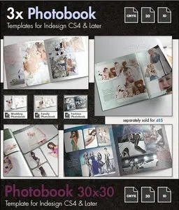 GraphicRiver - 3x Photobook Album Template Bundle