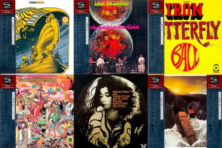 Iron Butterfly - 5x SHM-CD Reissue (Victor Japan 2009) [Rock Masterpiece Paper Sleeve Collection] RE-UP