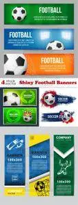 Vectors - Shiny Football Banners