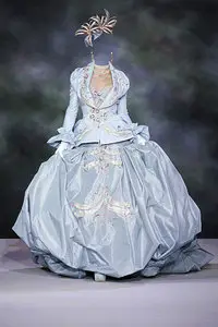 Template for Photoshop - Blue dress by Dior