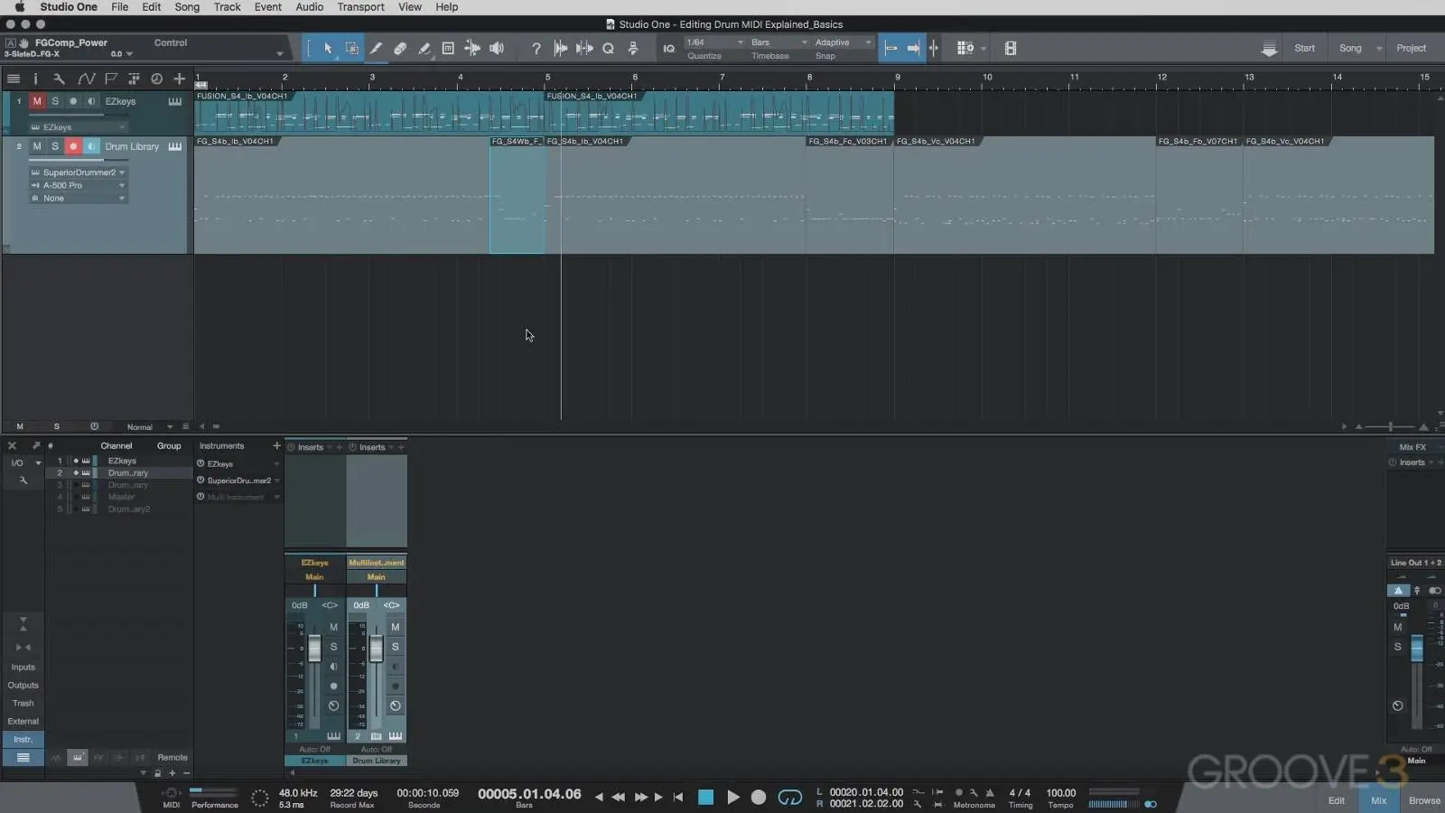 Groove3 - Creating Realistic MIDI Drums (2017)