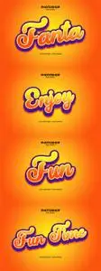 Fanta Photoshop Text Effect