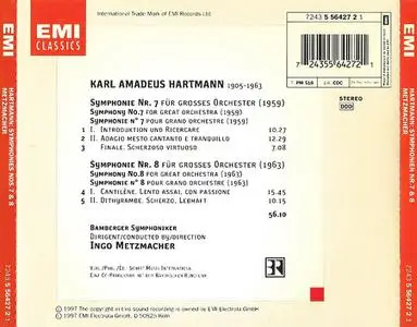 Ingo Metzmacher, Bamberger Symphoniker - Karl Amadeus Hartmann: Symphonien Nos. 7 & 8 (1997)
