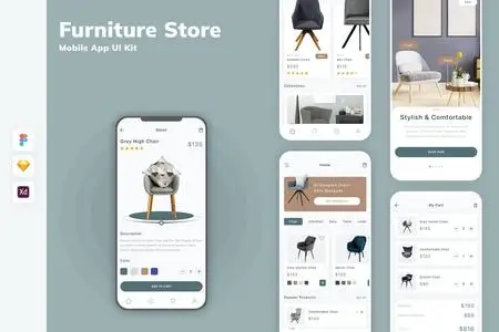 Furniture Store Mobile App UI Kit