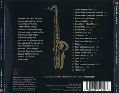 Stan Getz - The Complete Savoy Recordings (2002) {Savoy Jazz ‎SVY17121 rec 1946-1949}