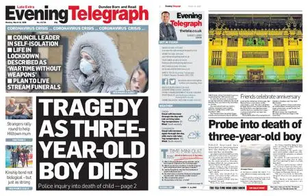 Evening Telegraph First Edition – March 16, 2020