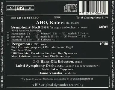 Osmo Vänskä, Lahti Symphony Orchestra - Kalevi Aho: Symphony No.8, Pergamon (1994)