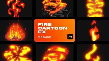 Cartoon Fire VFX for After Effects 36191084