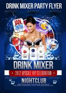 GraphicRiver Drink Mix Party Flyer Template