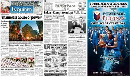 Philippine Daily Inquirer – June 11, 2009