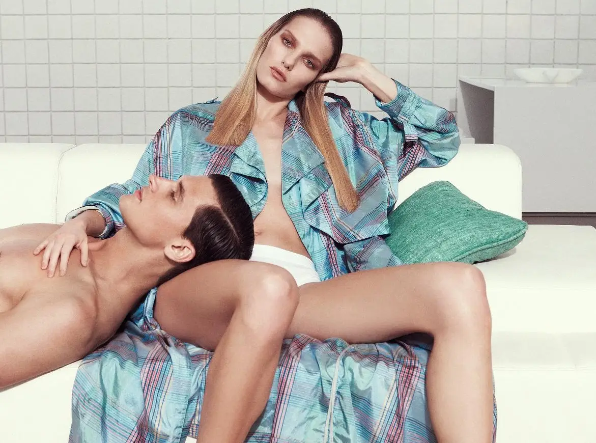 Marique Schimmel and Garrett Neff by Nagi Sakai for Harper’s Bazaar Germany June/July 2015