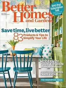 Better Homes and Gardens Magazine May 2014