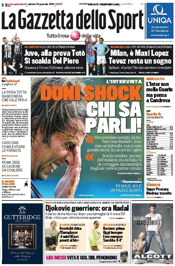 La Gazzetta dello Sport (28-01-12)
