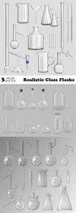 Vectors - Realistic Glass Flasks