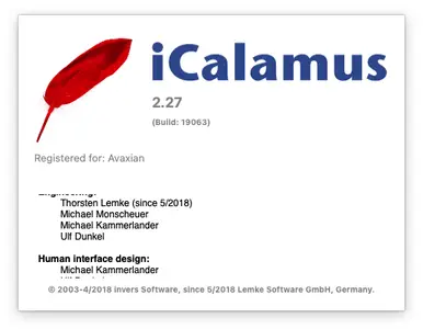 iCalamus 2.27 Multilingual macOS