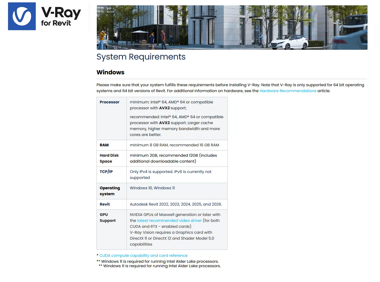 Chaos V-Ray 7, Update 2.1 (7.20.01) for Autodesk Revit
