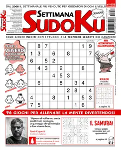 Settimana Sudoku N.1058 - 21 Novembre 2025