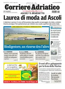 Corriere Adriatico Ascoli - 27 Maggio 2024