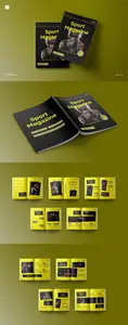 Black Yellow Creative Sport Magazine 004