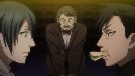 Black Butler (2008 S03E08 045 His Butler Sneering sam