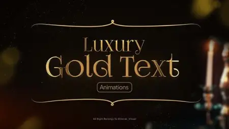 VideoHive - Luxury Gold Text Animation - 64005174