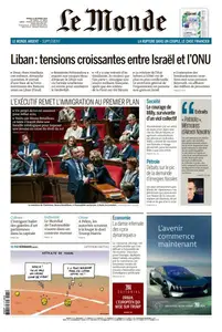 Le Monde du Mardi 15 Octobre 2024