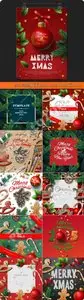 2015 Merry Christmas creative template vector