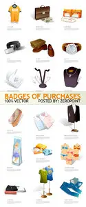Stock Vector - Badges Of Purchases