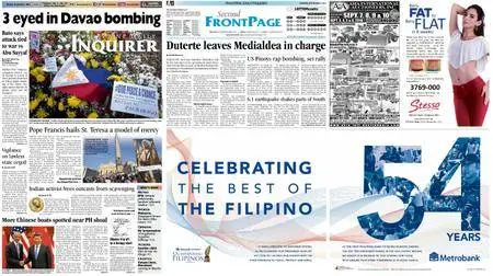 Philippine Daily Inquirer – September 05, 2016