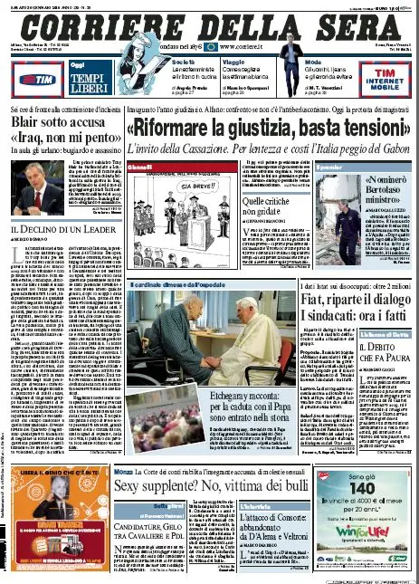 Il Corriere della Sera (30-01-10)