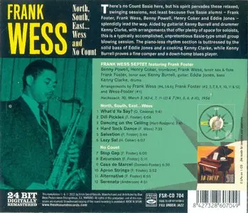 Frank Wess - North, South, East... Wess & No Count (1956) {Savoy--Fresh Sound FSR-CD-704 rel 2012