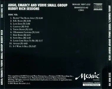 Buddy Rich - Argo, Emarcy & Verve Small Group Sessions (1953-61) [7CD Set] (2005) {Mosaic MD7-232}