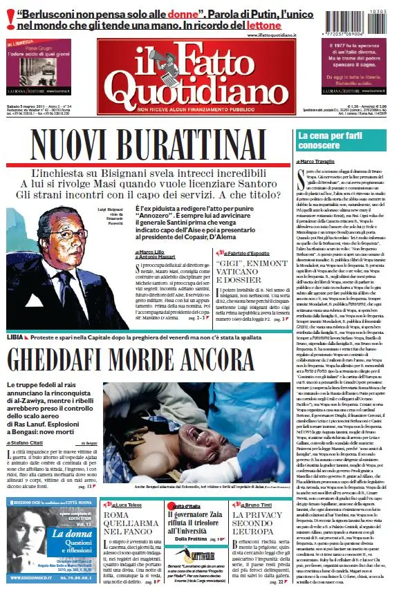 Il Fatto Quotidiano (05-03-11)