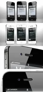 iPhone 4s PSD Vector Mockup Template