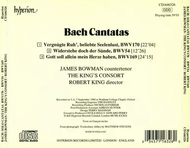 James Bowman, Robert King, The King's Consort - Johann Sebastian Bach: Cantatas 54, 169, 170 (1989)