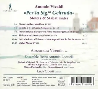 Alessandra Visentin, Luca Oberti, Ensemble Pietro Antonio Locatelli - Antonio Vivaldi: Motets & Stabat