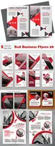 Vectors - Red Business Flyers 28