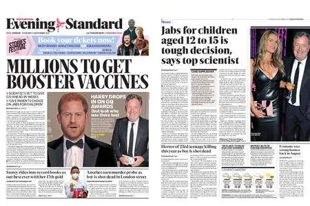 London Evening Standard – September 02, 2021